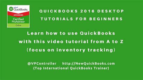 Image result for Inventory QuickBooks Tutorials