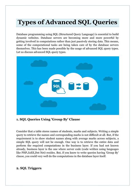 Image result for Advanced SQL Query Examples