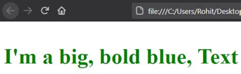 Image result for HTML Code with Font Size Bold Color