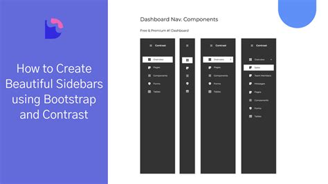 Image result for Bootstrap Sidebar Menu