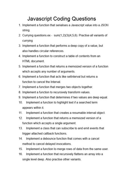 Image result for Interview JavaScript Coding Questions