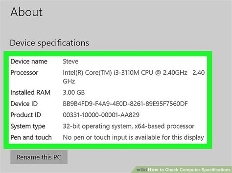 3 Ways to Check Computer Specifications - wikiHow