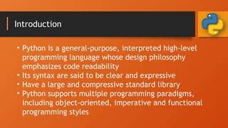 Image result for Python Programming Introduction