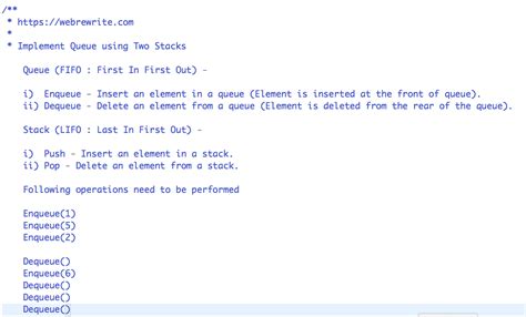 Image result for Stack Implementation Using Queus Java Code