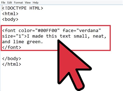 Image result for HTML Code with Font Size Bold Color