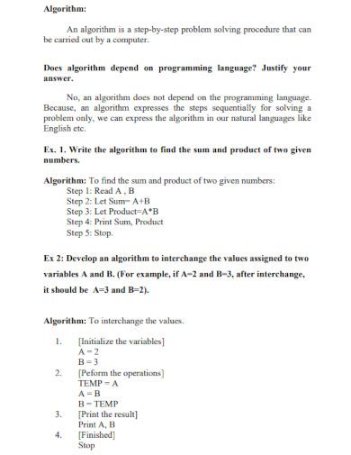 Image result for Algorithm Sample Code
