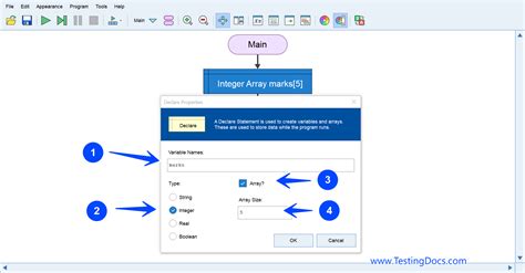 Image result for Flowgorithm Array Example