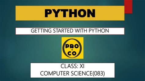 Image result for Python Introduction Slide