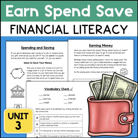 Financial Literacy Worksheets For Students Evan Moor Financial