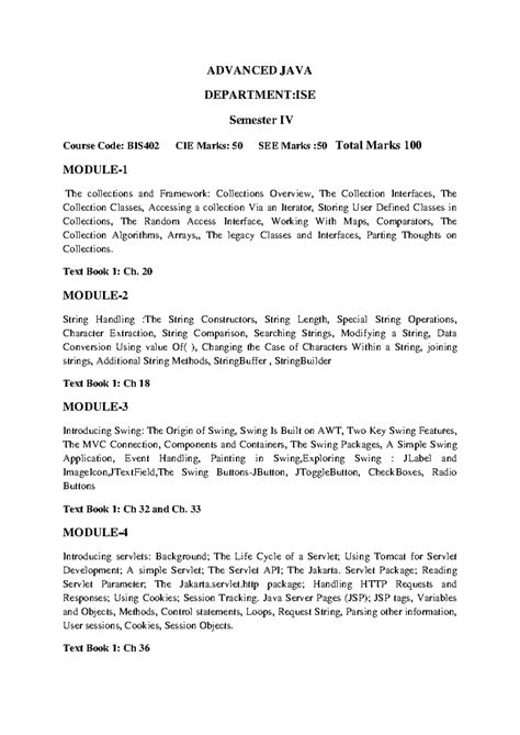 Image result for Advanced Java Module