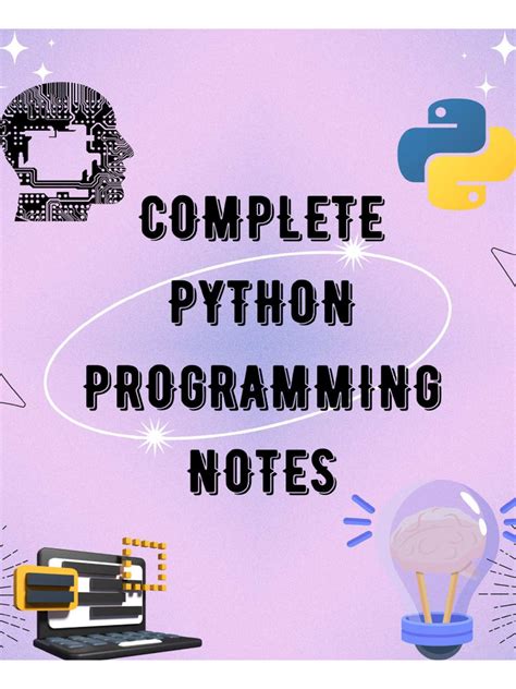 Image result for Python Complete Notes PDF