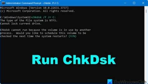 Image result for Check Disk Command-Prompt