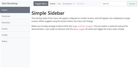 Image result for Bootstrap Sidebar Source Code