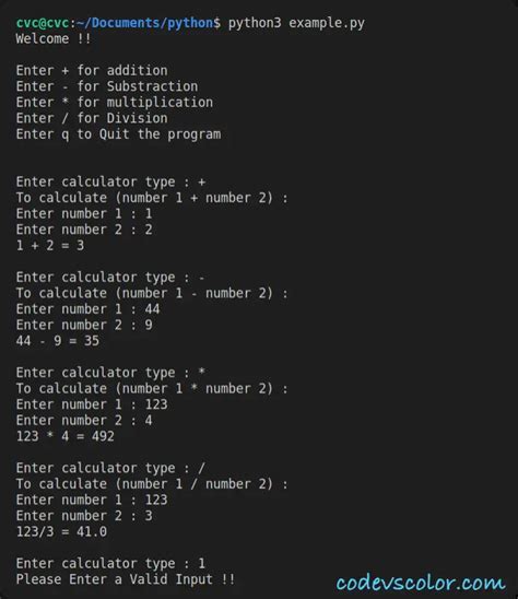 Python Calculator Code に対する画像結果