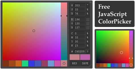 Image result for JavaScript Horizontal Color Selector