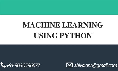 Image result for Machine Learning in Python Tutorial