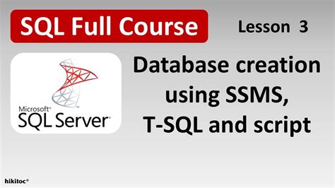 Image result for Create Database Using SQL Script