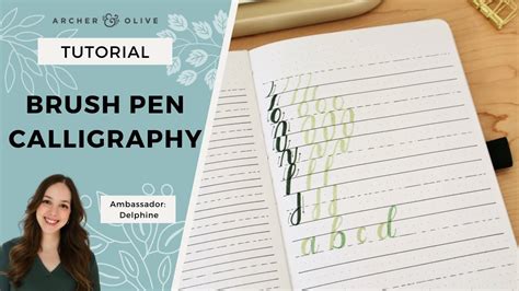 Brush Pen Calligraphy Tips for your Journal | Calliograph Tutorial ...