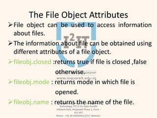 Image result for Python File Object Attributes