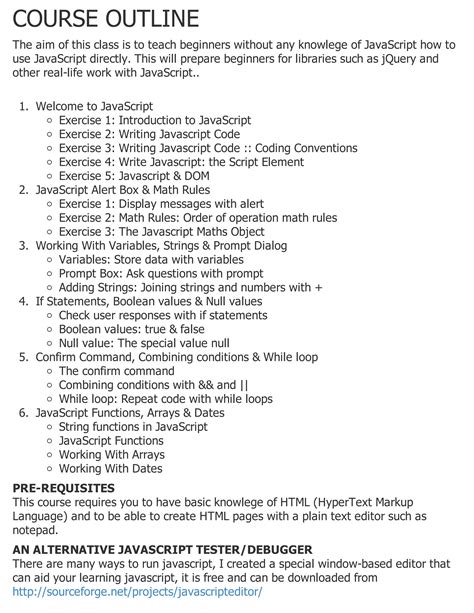 Image result for JavaScript Tutorial PDF