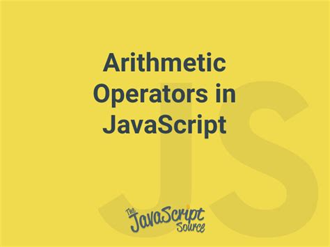 Image result for JavaScript Arithmetic Operations