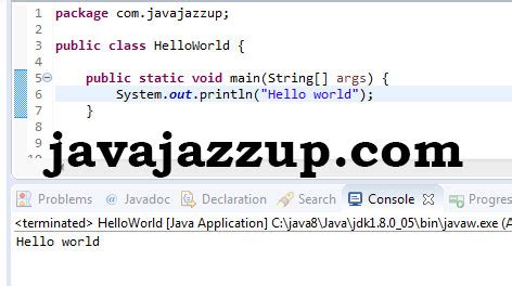 Image result for Java Code Hello