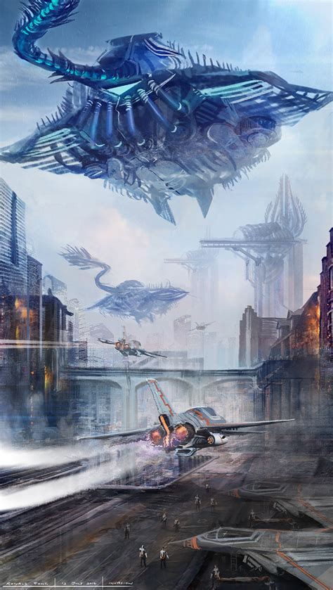 Alien Spaceship Concept Art