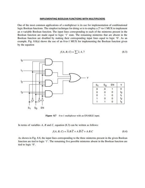 Image result for Boolean Functions Using Multiplexers