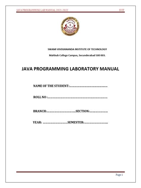 Image result for Java Programming Lab