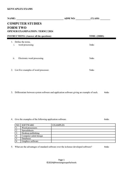 Image result for Form 2 Computer Lessons