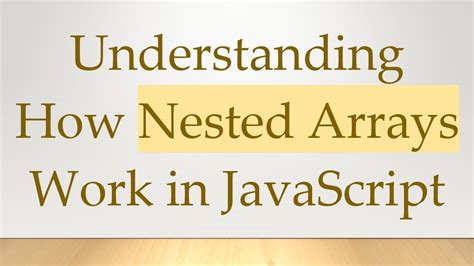 Image result for Nested Array JavaScript
