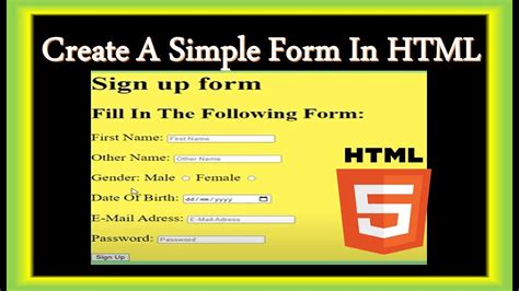 Creating Forms HTML に対する画像結果