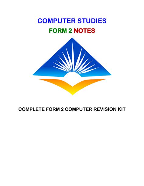 Image result for Computer Studies Notes Form 2