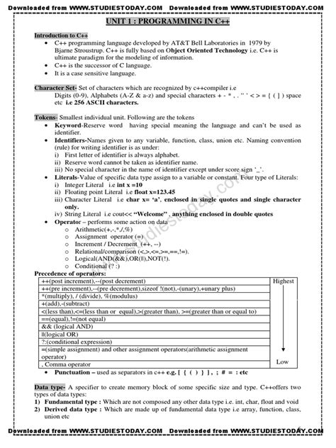 Image result for Class 12 Computer Science Notes