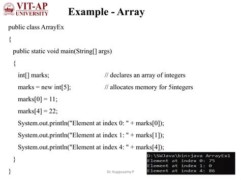Array and Methods Java Example に対する画像結果