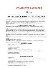 Image result for Computer Packages Lessons PDF
