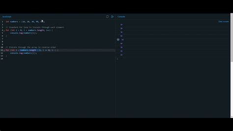 Image result for Reverse for Loop JavaScript