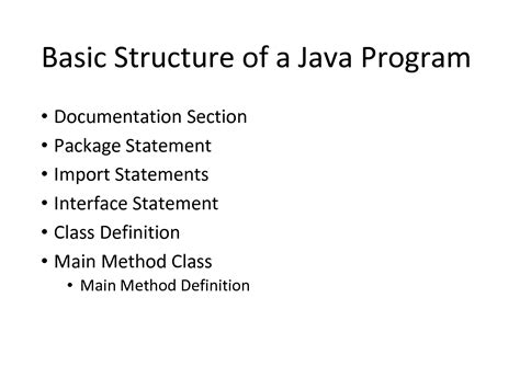 Image result for Java Basic Structure