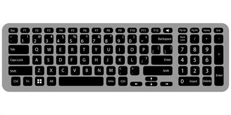 Toradh íomhá ar Computer Keyboard Vector Drawing
