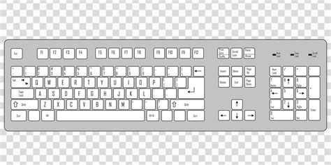 Toradh íomhá ar Computer Keyboard Vector Drawing
