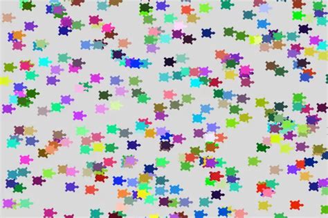 Random Color Python Turtle に対する画像結果