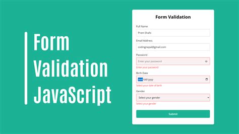 Image result for Form Validation JavaScript