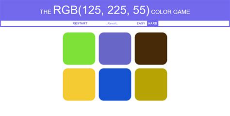 Image result for JavaScript Color Guessing Game
