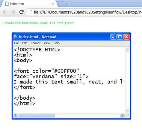 Image result for Font Color HTML Code