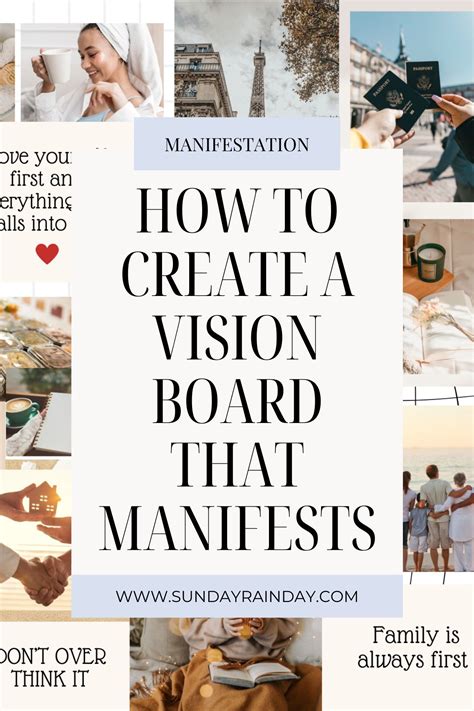 Image result for Examples of Creating a Vision Board