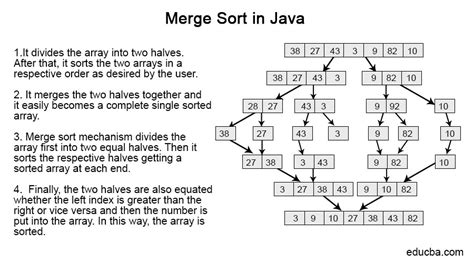 Image result for Merge Sort Algorithm Java