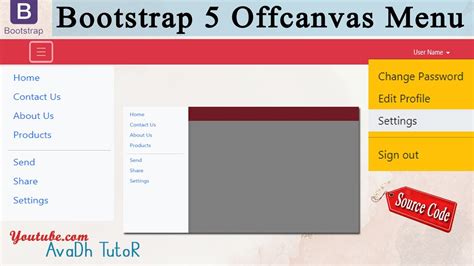 Image result for Bootstrap Sidebar Menu