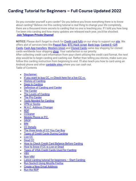 Carding Tutorial に対する画像結果