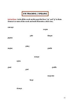 Image result for Visual Tracking Exercises