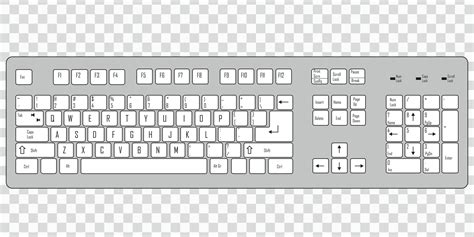 Toradh íomhá ar Computer Keyboard Vector Drawing